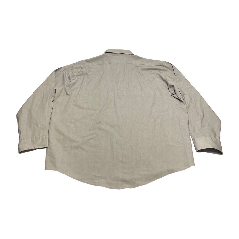 Haband Point Collar Pocket Gray Dress Shirt Long Sleeves Men’s Size 17.5 34/35 - Picture 3 of 8